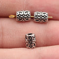 7.7x5.8x5mm 0.75g Multicolor Zinc Alloy Textured Loose Metal Spacer Beads for DIY Bracelet Jewelry Making