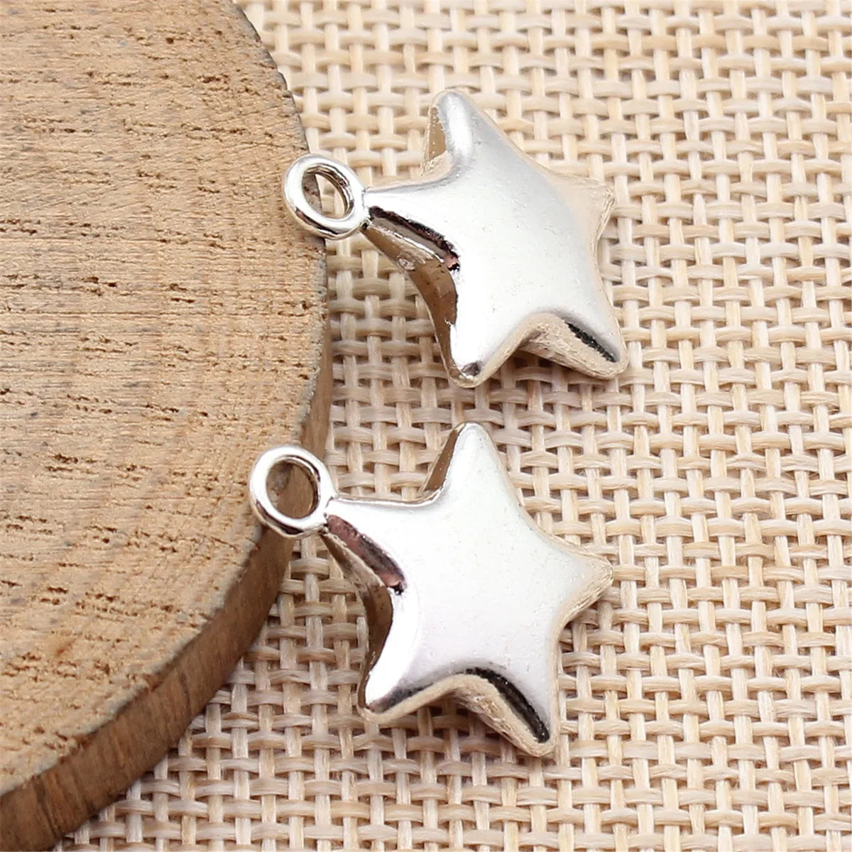 21x17mm 4g Multicolor Zinc Alloy Star Charm Pendant for DIY Necklace and Bracelet Jewelry Making