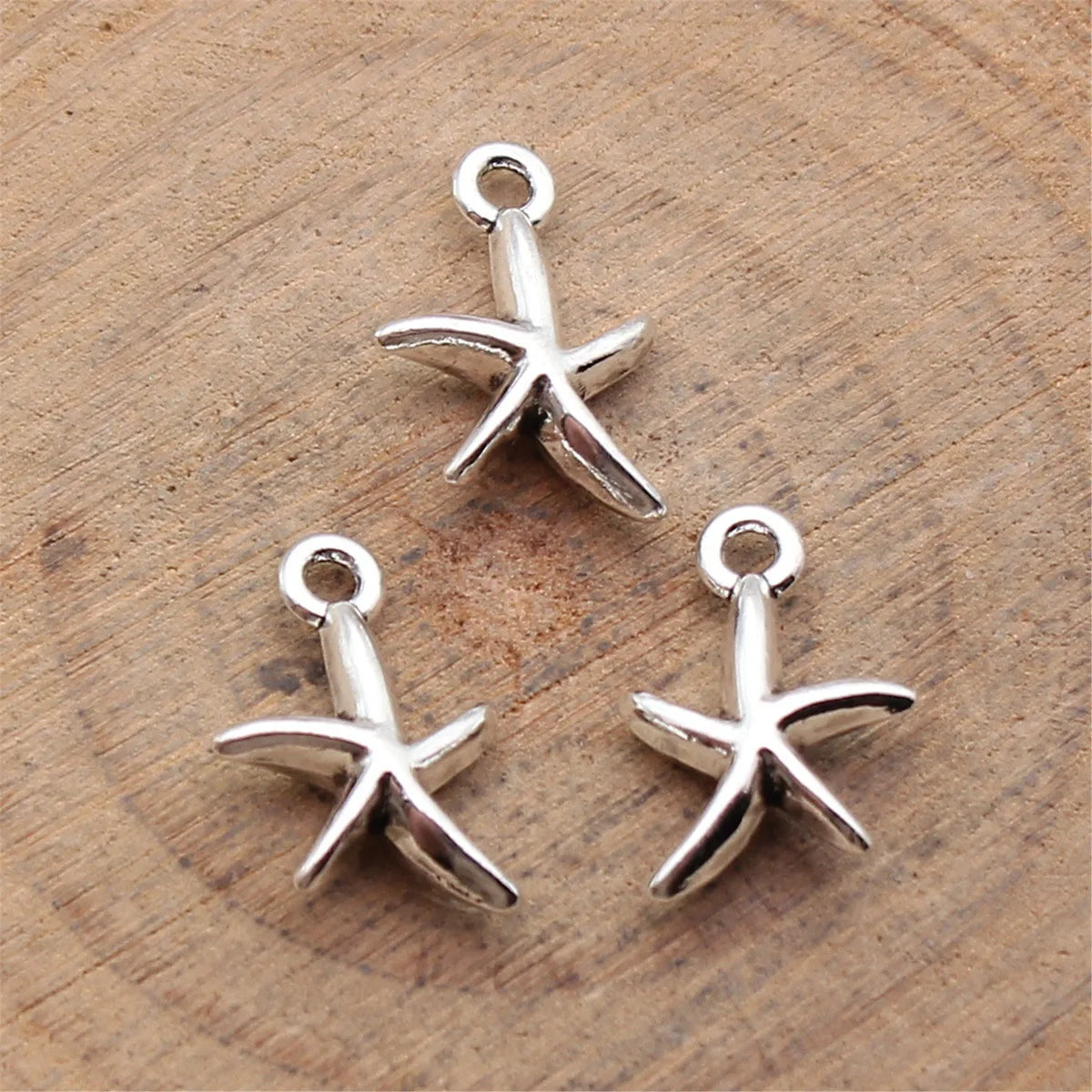 14x10mm 0.71g Antique Silver Zinc Alloy Starfish Charm Pendant for DIY Ocean Theme Jewelry Making