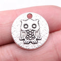 20x20mm 2.8g Antique Silver Zinc Alloy Owl Cat Charm Pendant for DIY Necklace Bracelet Jewelry Making