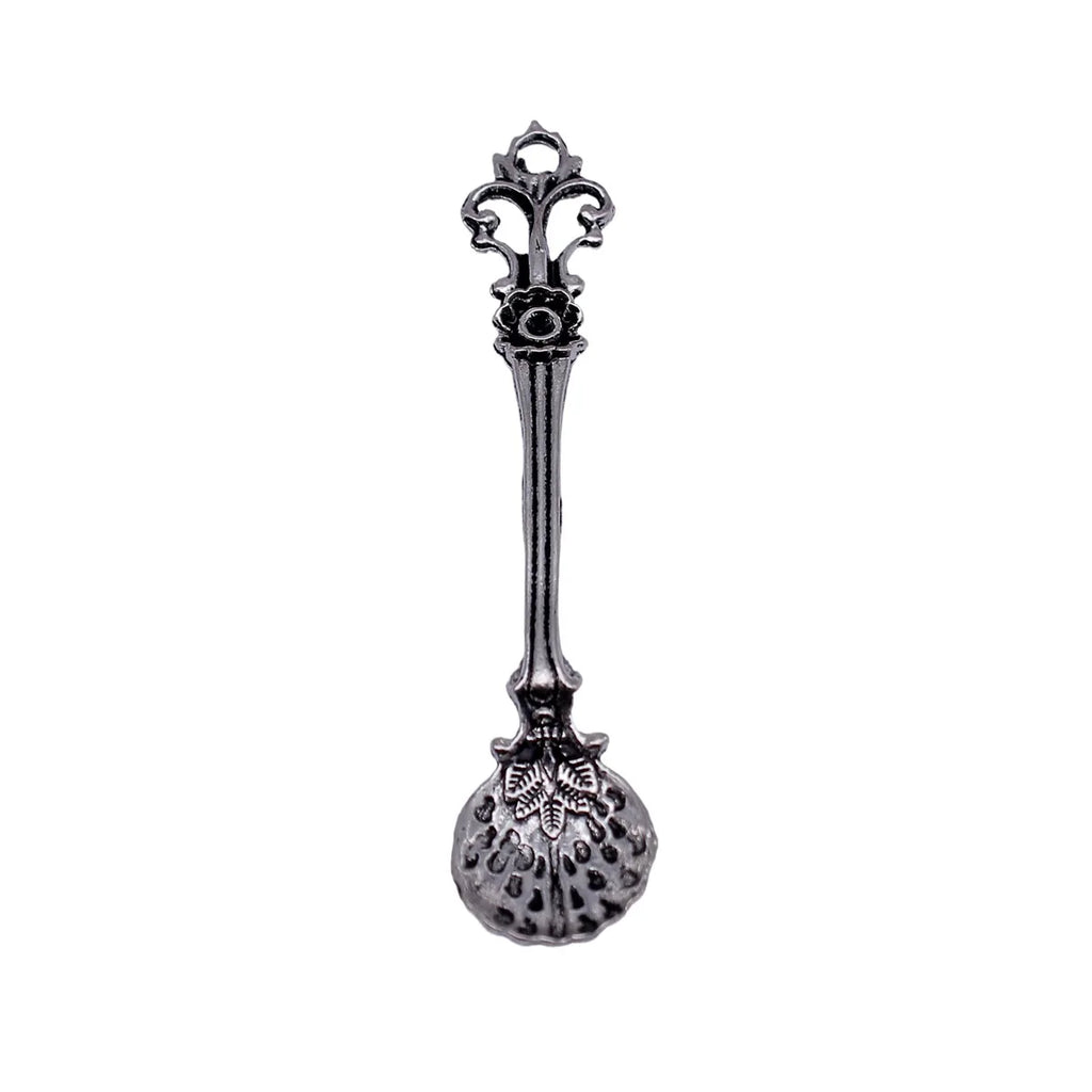 69x14mm 2.9g Antique Silver Zinc Alloy Spoon Charm Pendant for DIY Necklace Bracelet Jewelry