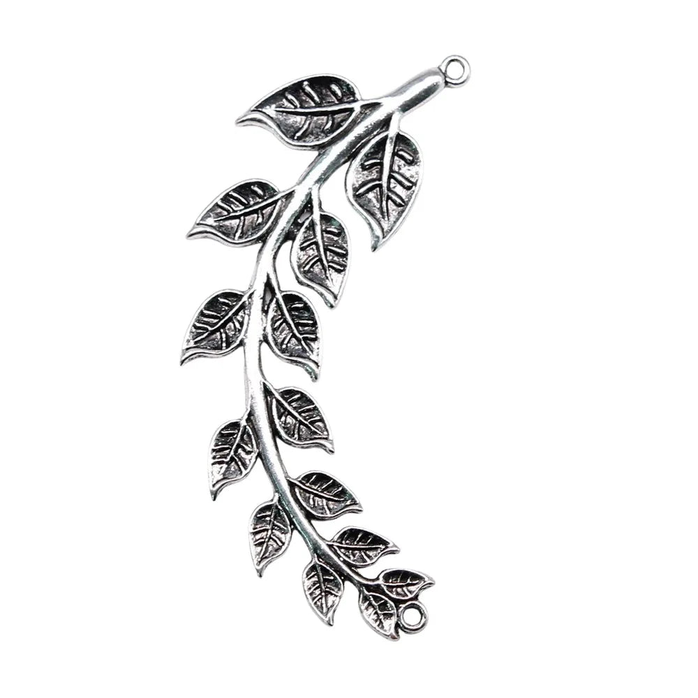 85x29mm 13.75g Antique Silver Zinc Alloy Tree Branch Connector Charm Pendant for DIY Jewelry Making