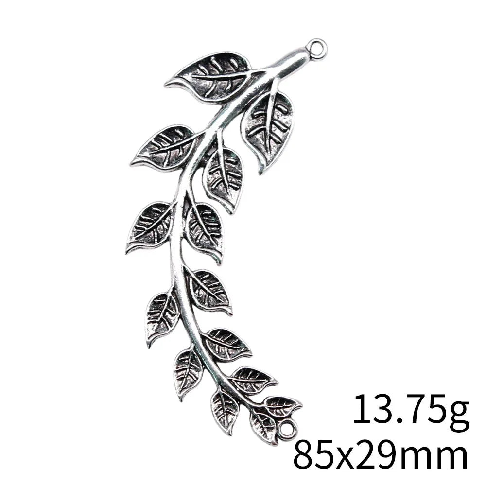 85x29mm 13.75g Antique Silver Zinc Alloy Tree Branch Connector Charm Pendant for DIY Jewelry Making