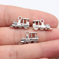 19x12x4mm 2g Multicolor Zinc Alloy Locomotive Train Charm Pendant for DIY ZAKKA Jewelry Accessories
