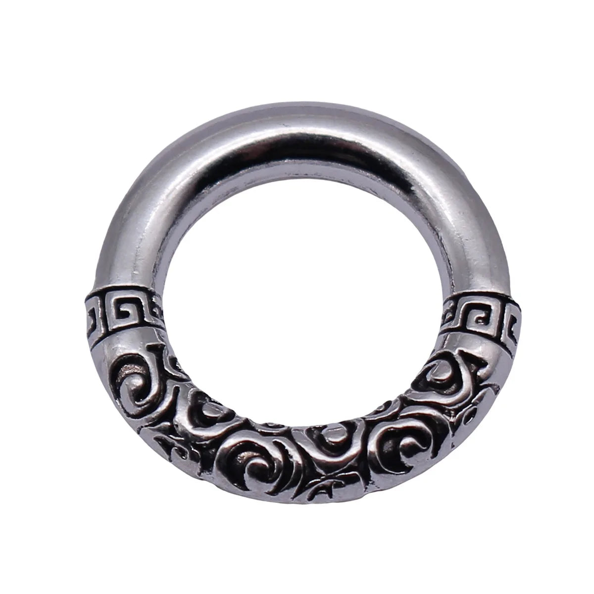 18x18x3.5mm 2.7g Antique Silver Zinc Alloy Round Ring Charm Pendant for Necklace Bracelet Making
