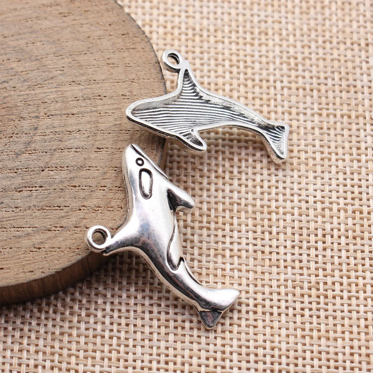 34x21mm 2g Antique Silver Zinc Alloy Orca Whale Charm Pendant for DIY Necklace Bracelet Making