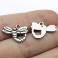 19x14mm 1.1g Multicolor Zinc Alloy Dragonfly Charm Pendant for DIY Necklace Bracelet Making