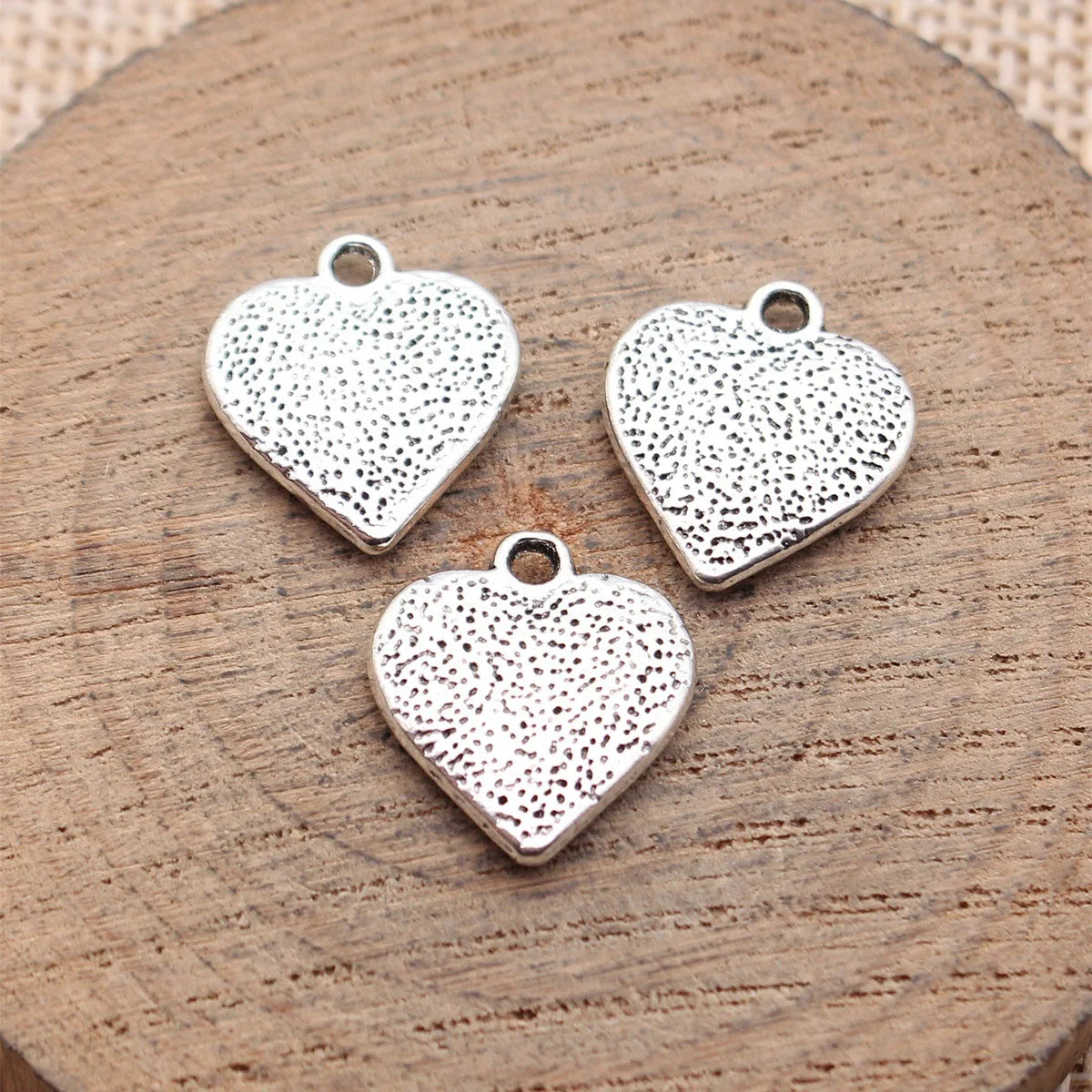 16x14mm 1.9g Multicolor zinc alloy dotted Heart charm pendant for necklace bracelet jewelry making