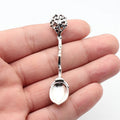 70x14mm 5.7g Antique Silver Zinc Alloy Acorn Spoon Charm Pendant for DIY Necklace Jewelry Making