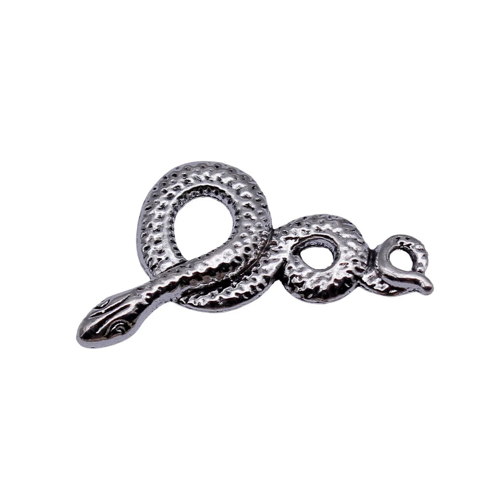 31x16mm 1.8g Multicolor Zinc Alloy Snake Charm Pendant for DIY Necklace Bracelet Jewelry Making