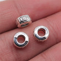8x8x4mm 0.8g Antique Silver Zinc Alloy Carved Spacer Beads for DIY Bracelet Necklace Jewelry Making