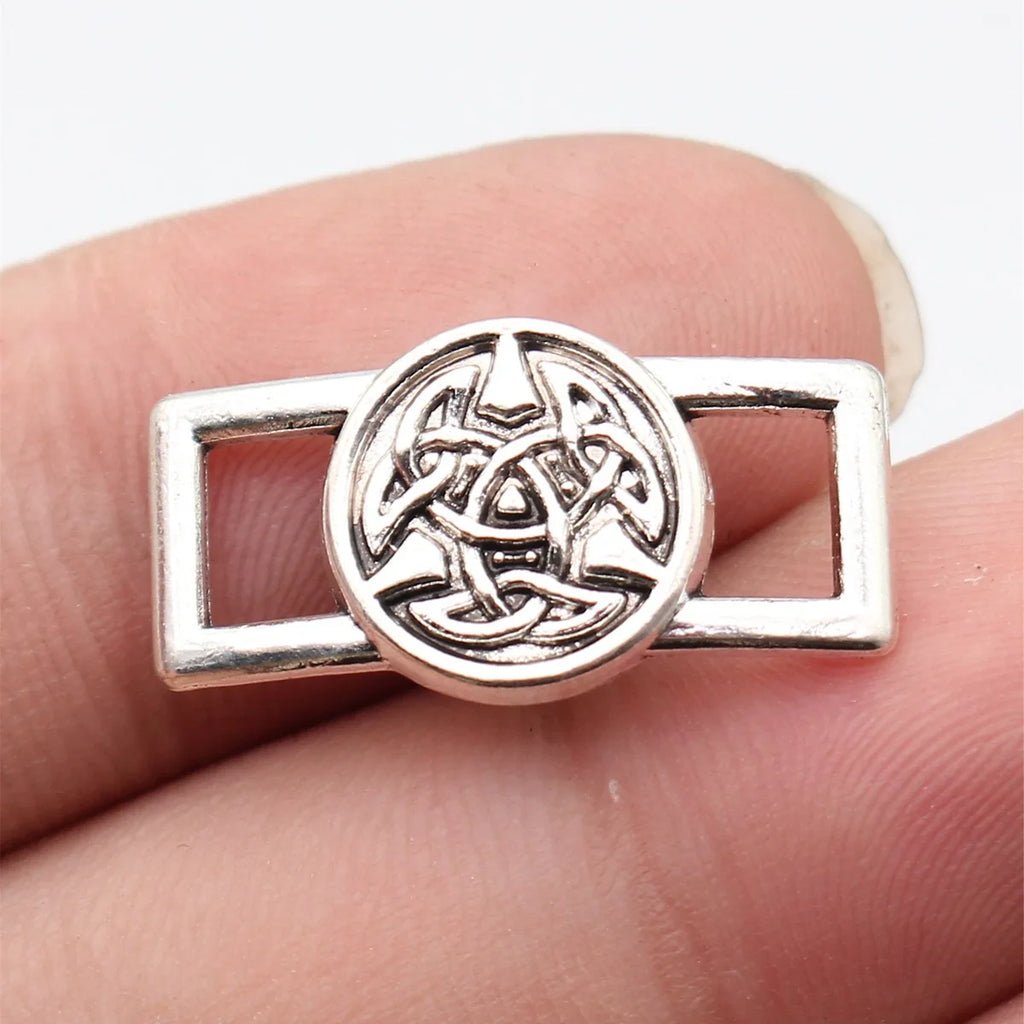 24x12mm 2g Antique Silver Zinc Alloy Celtic Knot Connector Charm for DIY Bracelet Making