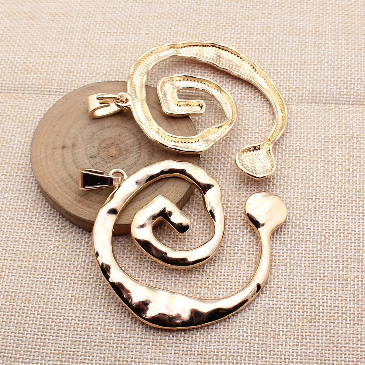80x70mm 22g Multicolor Zinc Alloy Swirl Large Charm Pendant for DIY Necklace Jewelry Making