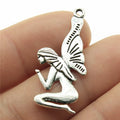 34x15mm 1.8g Antique Silver Zinc Alloy Butterfly Angel Charm Pendant for Necklace Bracelet Making