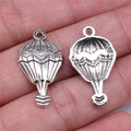 29x17mm 1.7g Multicolor Zinc Alloy Hot Air Balloon Charm Pendant for DIY Necklace Bracelet Making