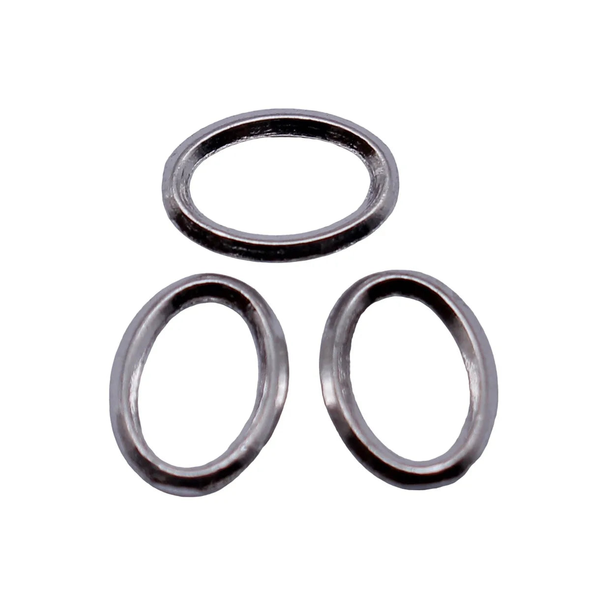 9.5x6.9x1.2mm 0.15g Antique Silver Zinc Alloy Small Oval Ring Connector Charm for DIY Bracelet Necklace Making