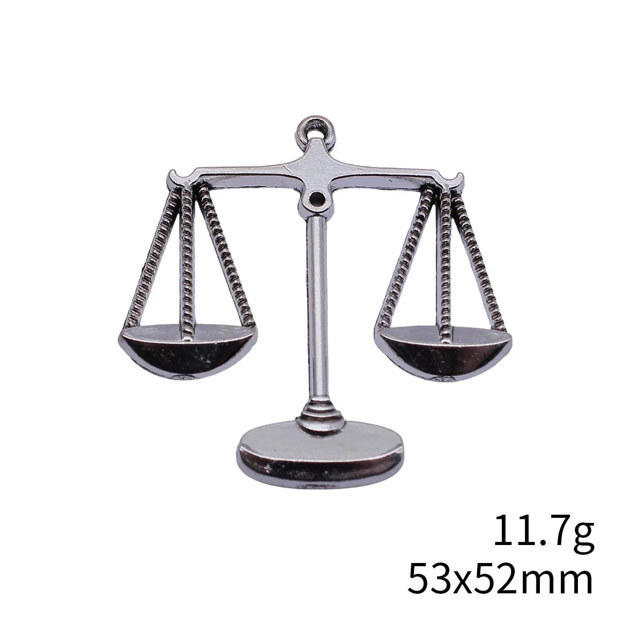 53x52mm 11.7g Antique Silver Zinc Alloy Balance Scale Charm Pendant for DIY Necklace Bracelet Making