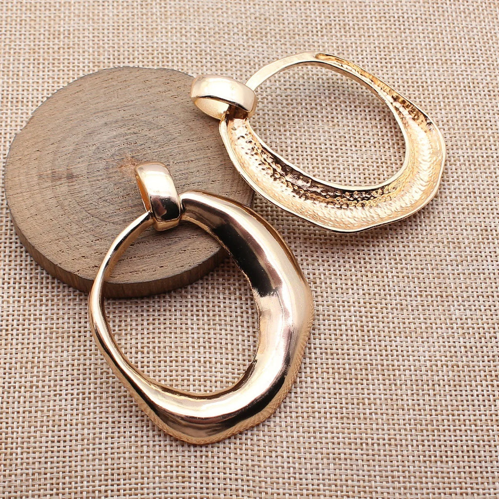 69x54mm 16.7g Multicolor Zinc Alloy Irregular Round Ring Charm Pendant for Necklace Jewelry Making