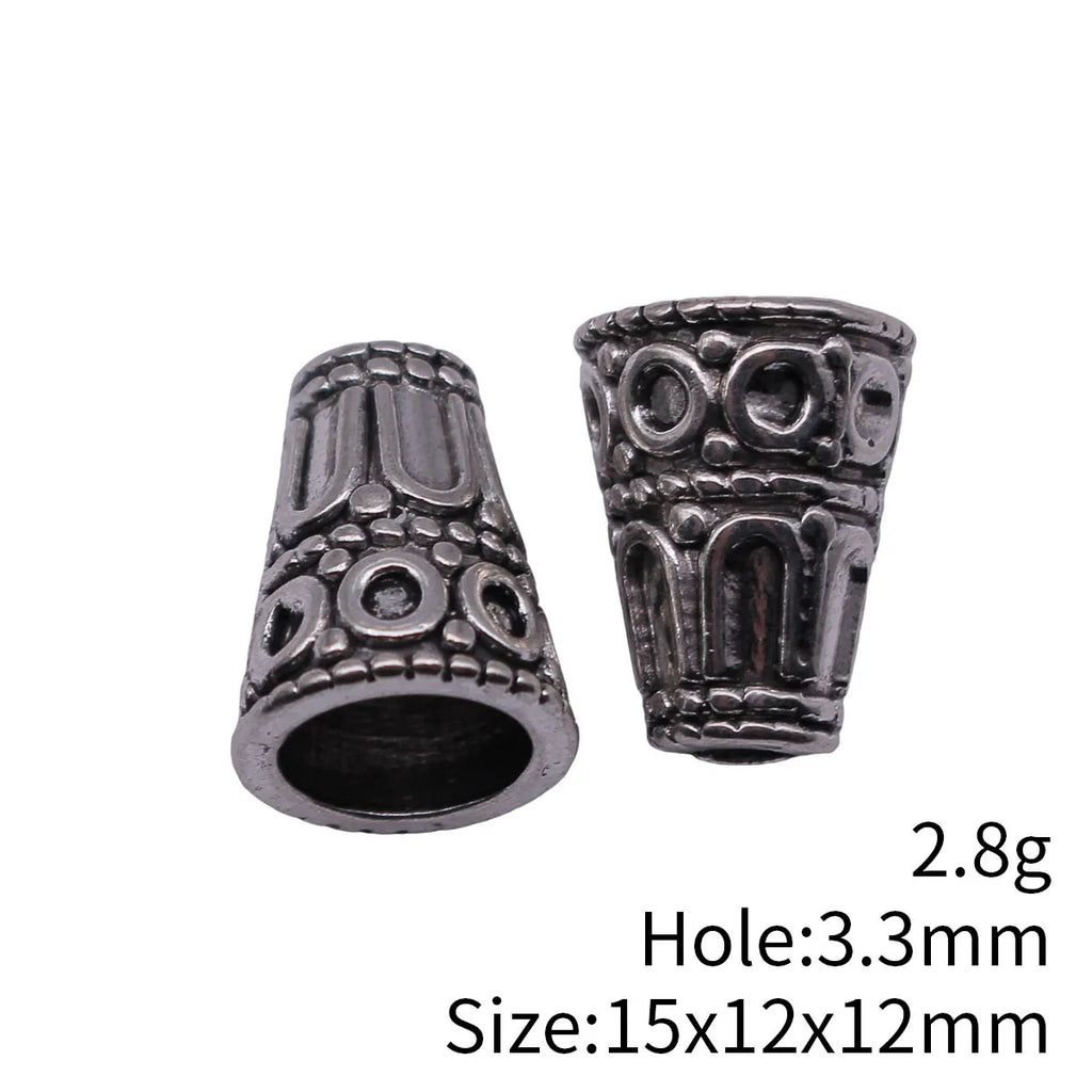 15x12x12mm 2.8g Antique Silver Zinc Alloy Cone Tassel Cap Bead End Jewelry Findings for DIY Accessories