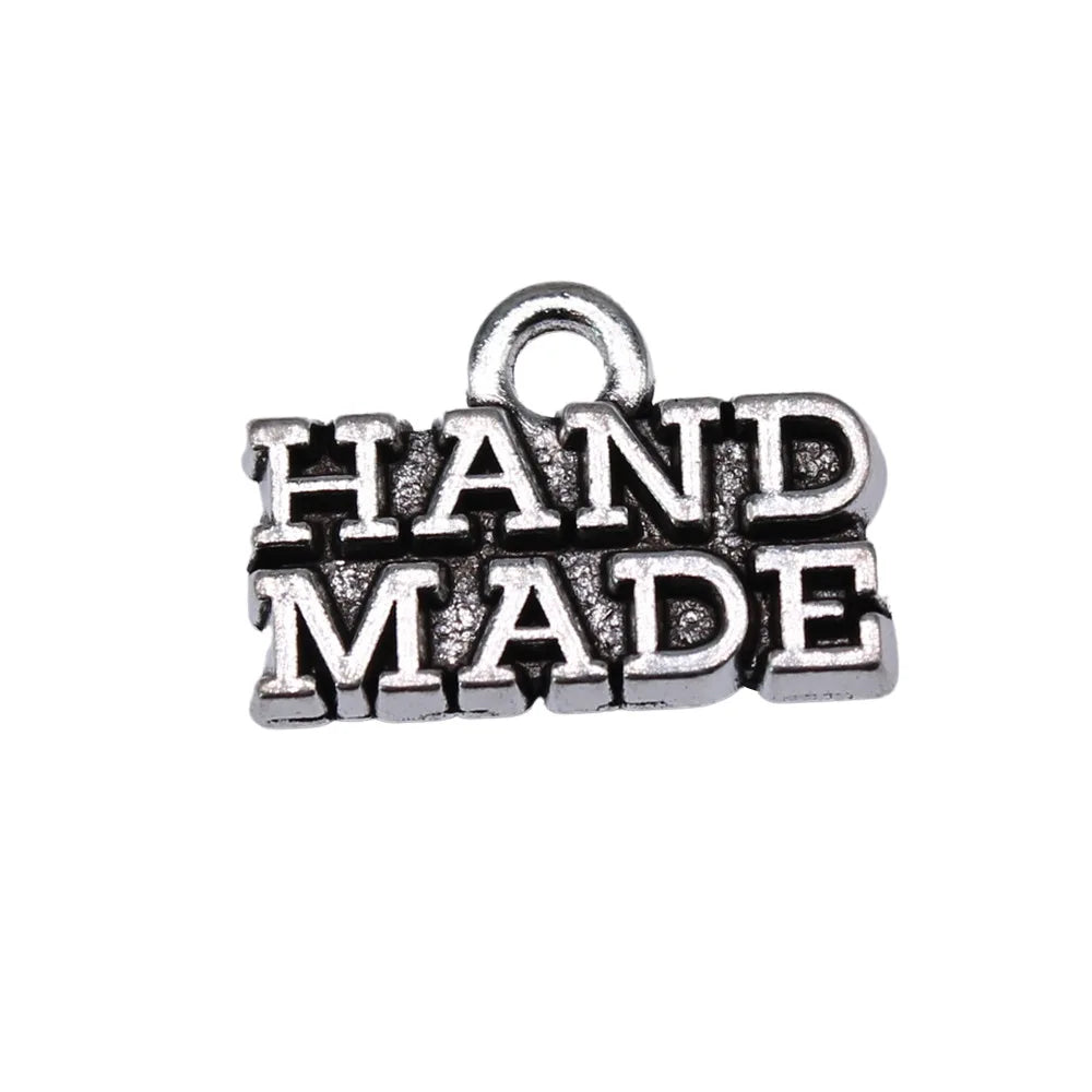 17x12mm 1.56g Antique Silver Zinc Alloy Hand Made Charm Pendant for DIY Necklace Bracelet Making