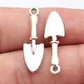30x9mm 1.1g Antique Silver Zinc Alloy Shovel Charm Pendant for DIY Necklace Bracelet Making
