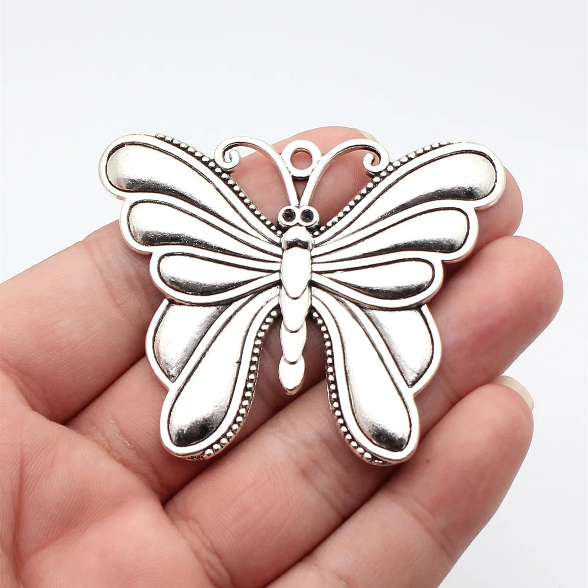 68x56mm 16.2g Multicolor Zinc Alloy Large Butterfly Charm Pendant for DIY Necklace Jewelry Making
