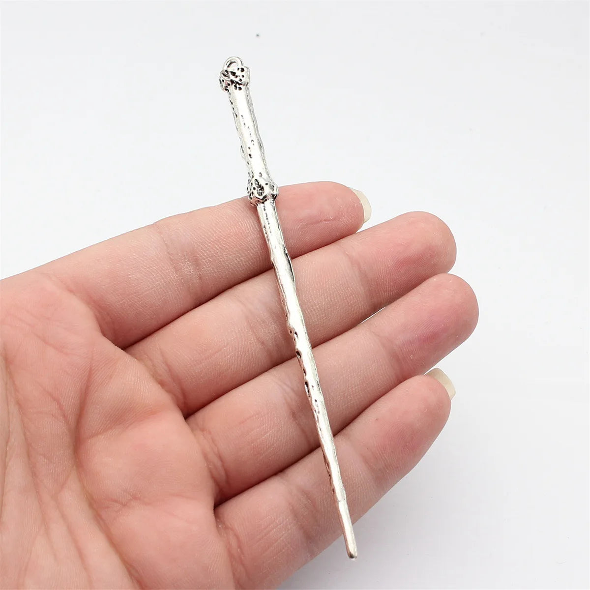 127x8.5x8mm 10.8g Antique Silver Zinc Alloy Vintage Pattern Hair Stick Jewelry Finding for DIY Hair Accessories