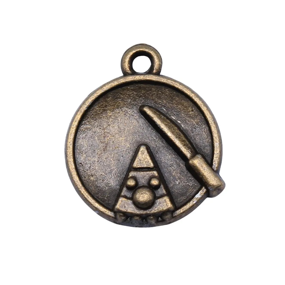 15x18mm 1.7g Antique Bronze Zinc Alloy Cake Slice Charm Pendant for DIY Necklace Bracelet Making