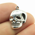 21x16mm 1.3g Antique Silver Zinc Alloy Skull Charm Pendant for DIY Necklace Bracelet Jewelry Making