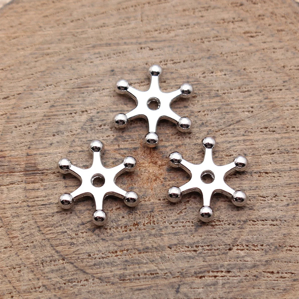 11x10mm 0.4g Multicolor Zinc Alloy Radial Spacer Beads for DIY Bracelet Necklace Jewelry Making