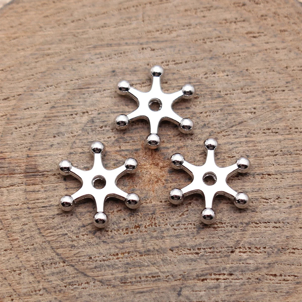 11x10mm 0.4g Multicolor Zinc Alloy Radial Spacer Beads for DIY Bracelet Necklace Jewelry Making