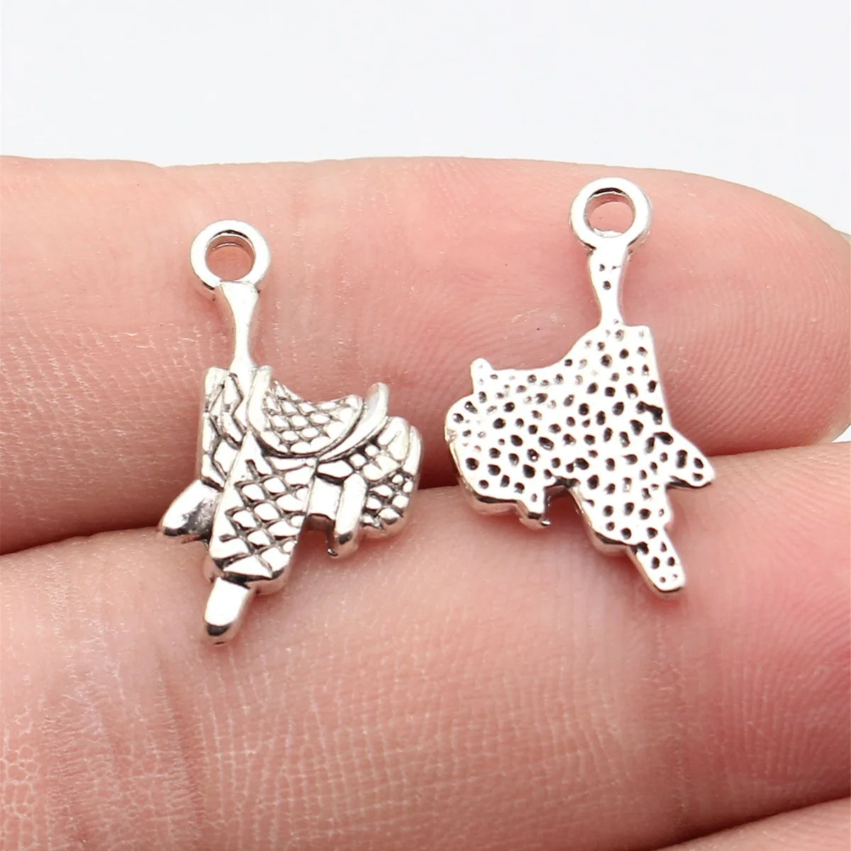 22x12mm 1.8g Antique Silver Zinc Alloy Saddle Charm Pendant for DIY Necklace Bracelet Jewelry
