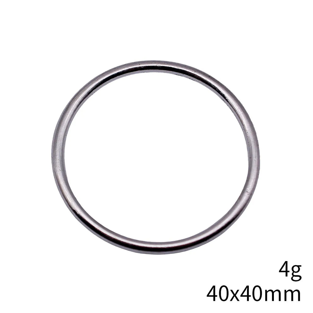 40x40mm 4g Multicolor Zinc Alloy Round Ring Connector Charm for DIY Earrings Necklace Making
