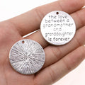 33x33mm 8.1g Antique Silver Zinc Alloy Word Tag Charm Pendant for DIY Necklace Bracelet Making