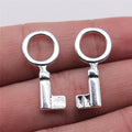 12x26mm 1g Antique Silver Zinc Alloy Key Charm Pendant for DIY Necklace Bracelet Jewelry Making
