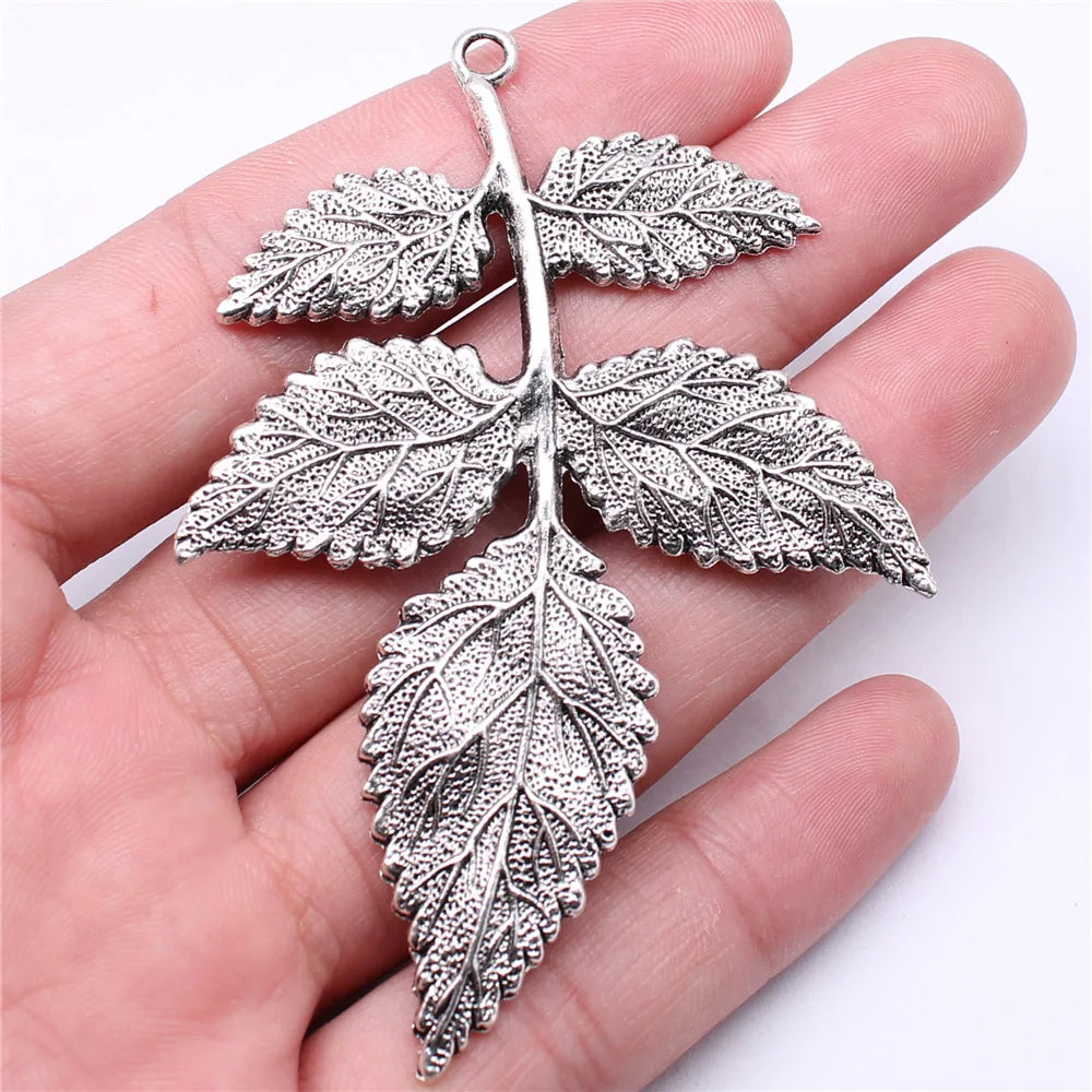 79x56mm 12.9g Multicolor Zinc Alloy Tree Branch Charm Pendant for DIY Necklace Jewelry Accessories