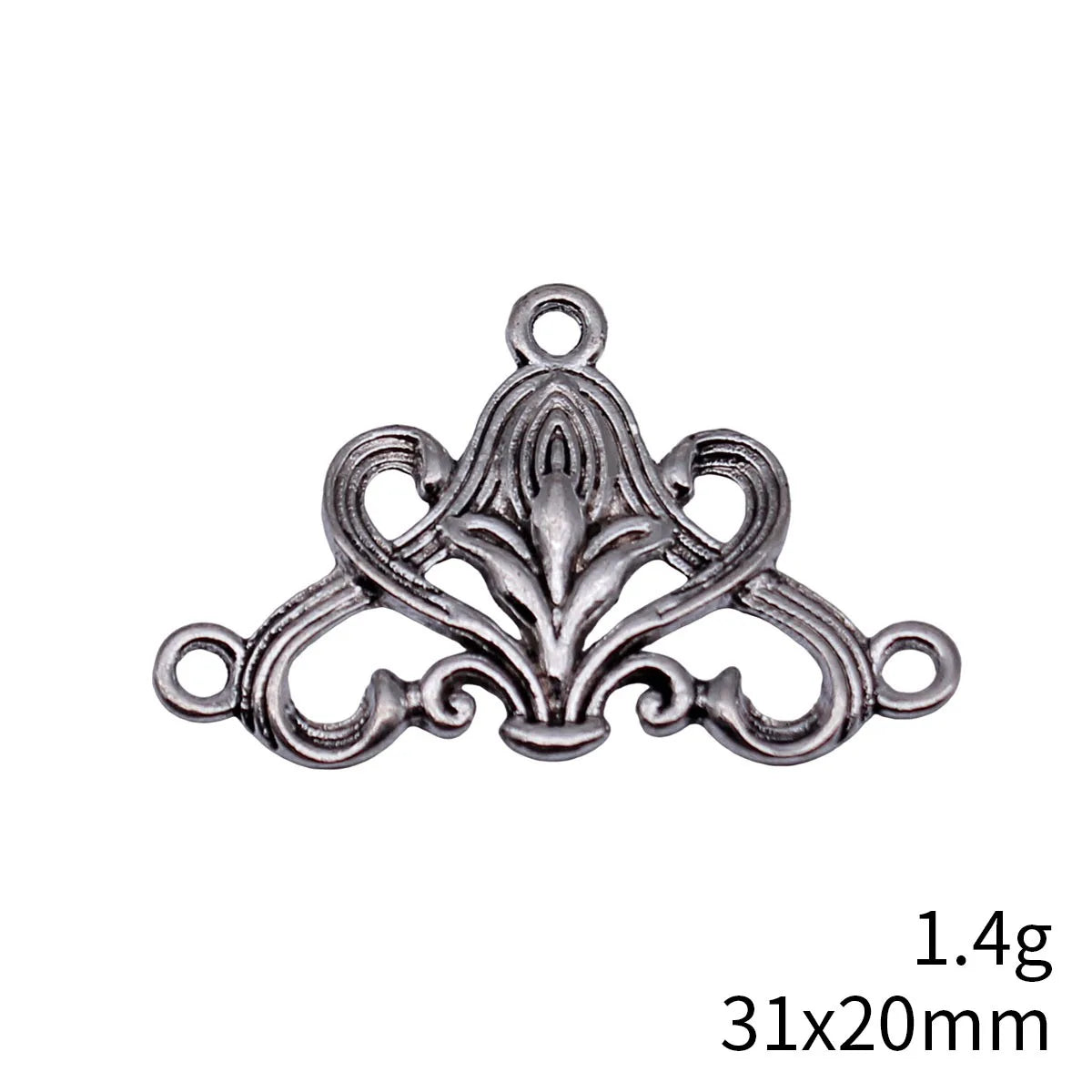 31x20mm 1.4g Multicolor Zinc Alloy Earring Connector Charm for DIY Earrings Jewelry Making