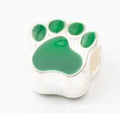 Paw Print Large Hole Bead in Nine Enamel Color Options view 9