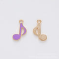 Enamel Eighth Note Music Charm in Seven Colors Jewelry Component view 9