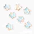Small Enamel Butterfly Metal Charms In Three Colors view 5