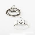 Medical Theme Silver Tone Metal Charms in 3 Pictured Designs view 6