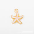 Painted Starfish Metal Charms in 4 Pictured Finishes view 8