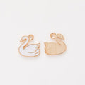 Enamel Swan Charm Metal Pendant for Jewelry Making view 10