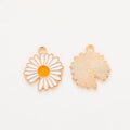 Striped Enamel Daisy Charms in Seven Bright Colors view 9