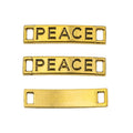 PEACE Word Bar Double Loop Jewelry Connector Component view 7