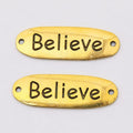 Believe Bar Connector Metal Component in 4 Distinct Finishes for Jewelry Making view 8