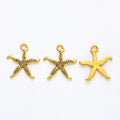 Textured Starfish Charm Metal Jewelry Making Pieces view 8