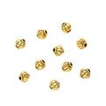 Small Fluted Lantern Shaped Metal Beads in Five Finishes view 8