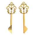 Ornate Crown Top Key Charm Pendants in Seven Finishes view 10