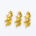 Leaping Stag Charm Metal Jewelry Making Component Pendant view 8